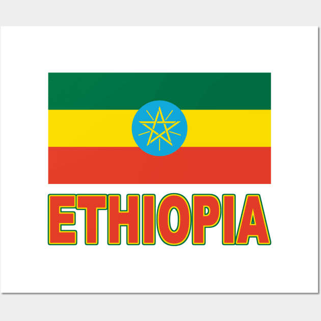 The Pride of Ethiopia - Ethiopian Flag Design Wall Art by Naves
